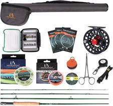 Maxcatch Premier Fly Fishing Rod and Reel Combo Kit 3-8w 9ft Fishing Outfit Kits