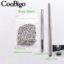 100Sets Metal Eyelet Grommet
