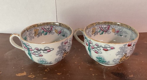 Porcelain teacups set two - porcelain,