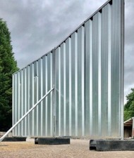 Galvanised steel hoarding