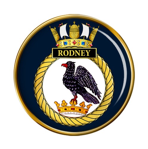 Hms rodney royal navy pin - rodney,,