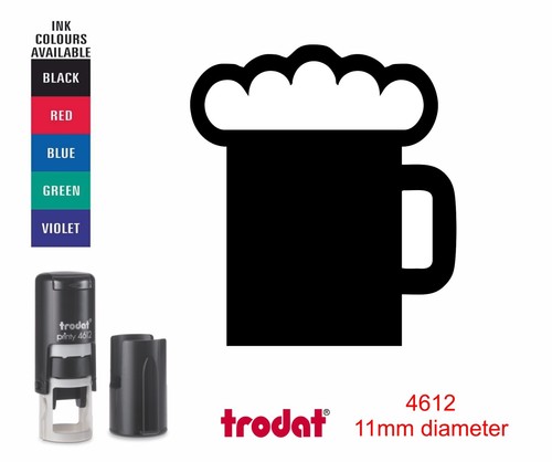 Beer glass loyalty card rubber - beer,
