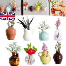 5/8PCS Mini Ceramic Vase Refrigerator Magnets, 3D Flower Vase Plant Vase Fridge
