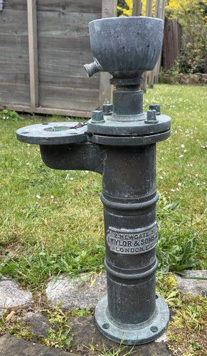 Victorian brass water pump - brass,