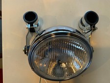 CHROME 8" MOTORCYCLE HEADLIGHT