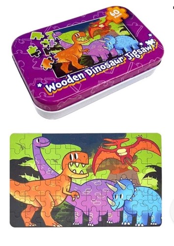 Wooden dinosaur jigsaw - wooden,