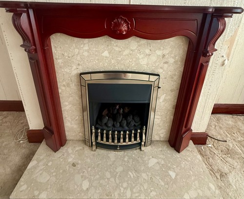 Classic mahogany fireplace - classic,
