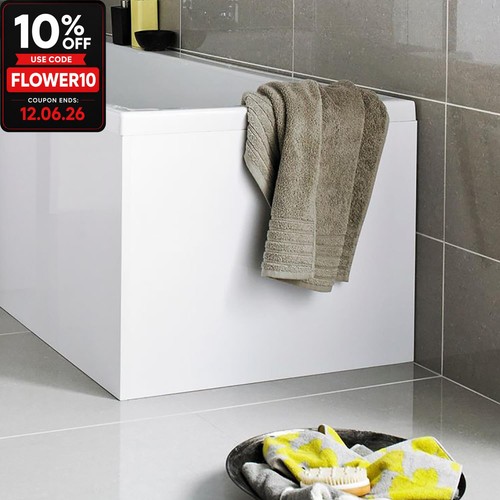 Shaped shower bath end panel - l,