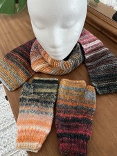 Hand Knitted Random Yarn Scarf