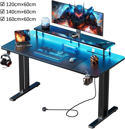 Gaming desk with - lights, &