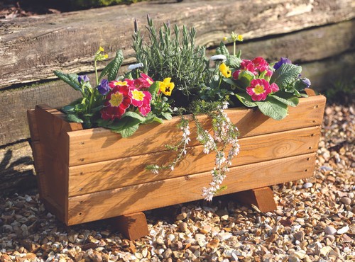 Wooden garden planter wood - planter,