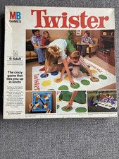 MB Games 1977 Vintage Twister Board Game Activity Game