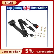 For Land Rover Defender Retractable Inertia Seat Belt 3 Point w/ Wire Buckle UK