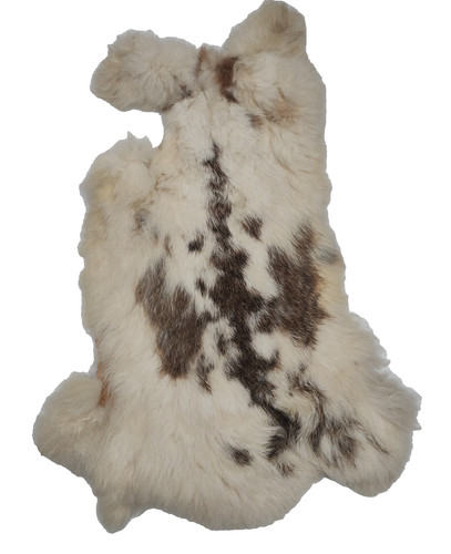 Natural rabbit skin - fur, tanned