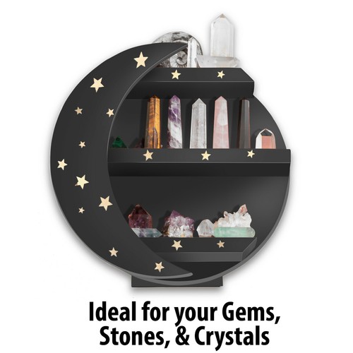 Moon shelf crystal - moon,