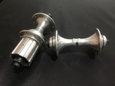 Pair of Campagnolo Shamal Hubs - 16 Hole, 8 Speed, Slotted - Vintage.