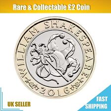 William Shakespeare Comedies Jester £2 Coin Outbreak Writing Upside Down