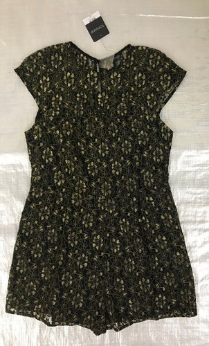 Bnwt topshop black gold lace - topshop, &