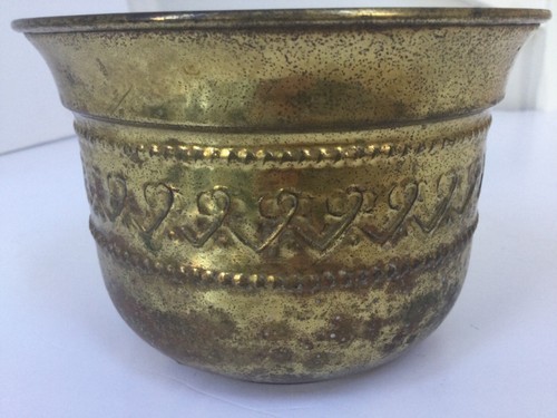 Vintage brass indian - brass, etched