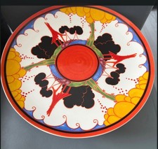 Clarice Cliff wedgwood Divinely Deco cake plate/stand ltd edition no 374