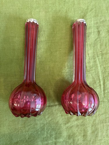 Antique pair silver collared - antique,