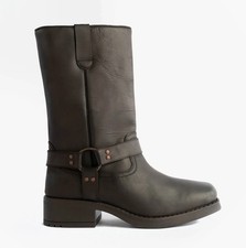 Woodland HIGH HARLEY Mens Casual Pull-On Biker Boots