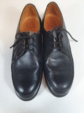 Mens Black Leather Lace Up