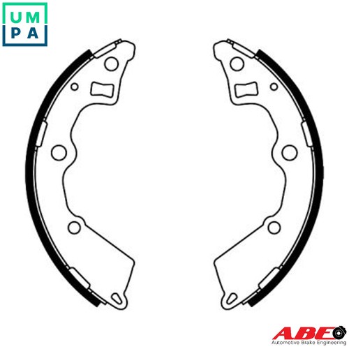 Brake shoe set - brake,