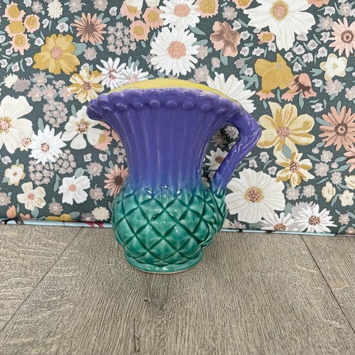 Vintage ceramic thistle vase - vase,