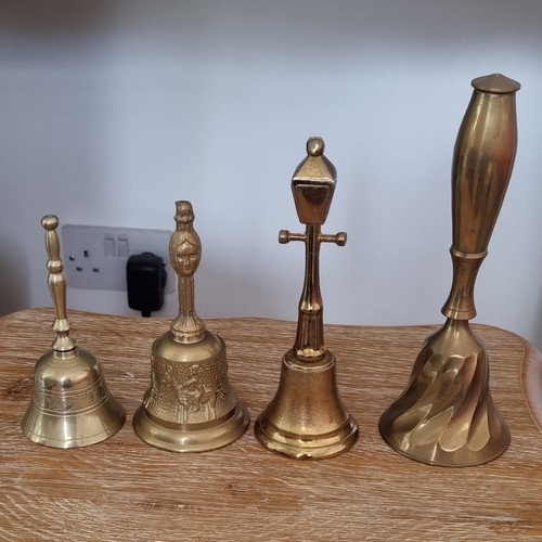 Set brass hand bells - 4,