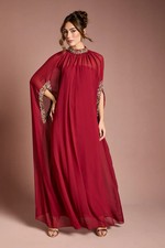 Coast Wine Maxi Dress Womens Occasion Dresses