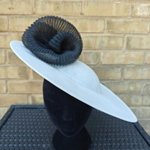 Ivory cream black flower wide - cream,
