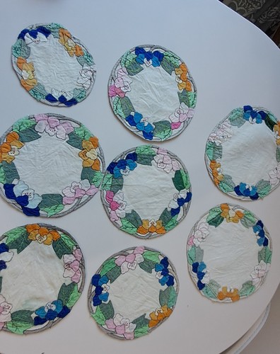 Vintage applique embroidery - vintage, applique/embroidery