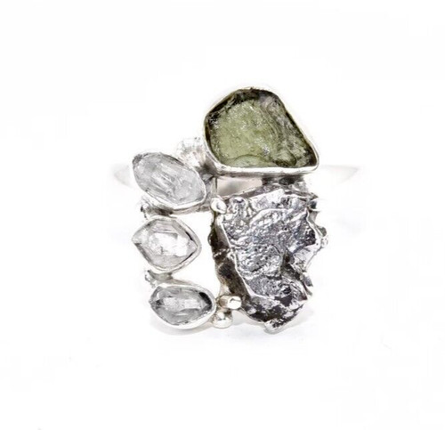 Raw moldavite meteorite - raw, &