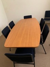 Boardroom Meeting Table 2 x 1m with 7 Chairs