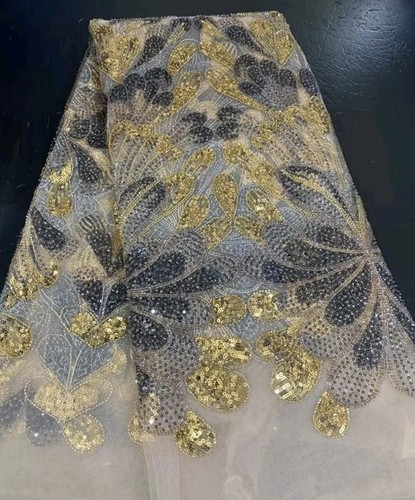 Yards french beaded sequins - french,