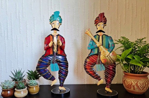 Pair vintage hand painted - hand,