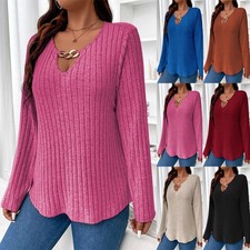 Women's Casual V Neck Stretch
