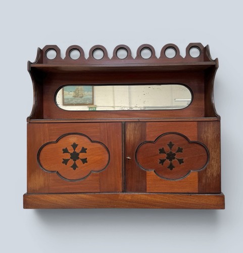 Antique inlaid mahogany - inlaid,