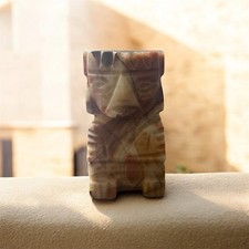 Hand Carved Onyx Stone Tiki