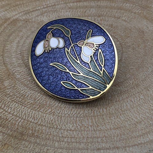 Vintage fish crown brooch - fish,