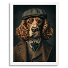 Cocker Spaniel Wall Art Retro
