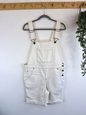 White Stuff Short Dungarees Women's White Classic Size Uk 12R BNWT 
