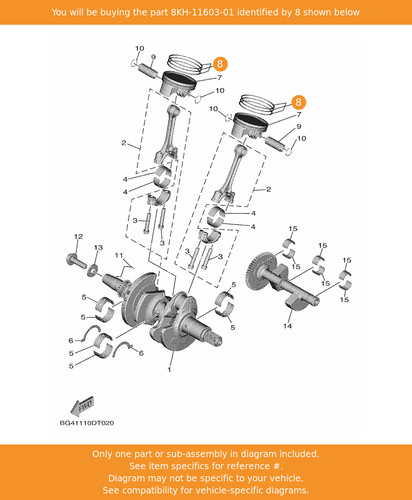 Yamaha piston ring set - yamaha,