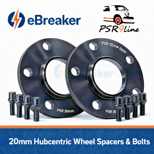 Black 20mm wheel - black, spacers