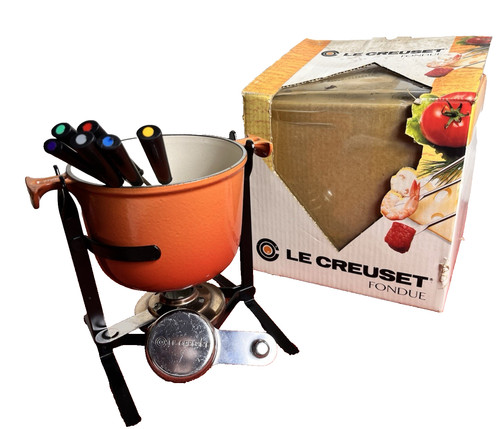 Creuset fondue set - fondue,