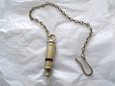 Vintage Metgropolitan Police Whistle with chain, used but still serviceable