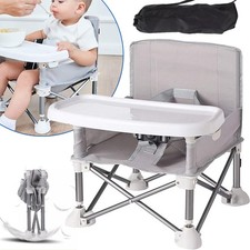 Foldable Baby Travel Booster Seat Baby Dining Chair Portable Baby Seat with Tray