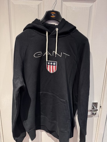 Gant hoodie black xxl - gant,