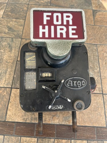 Vintage argo taxi meter fare - taxi,